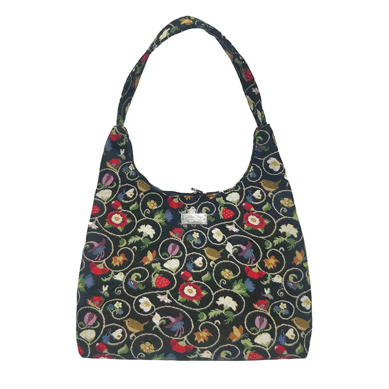 Black And White Luxor Hobo Handbag Shoulder Bag Signare USA