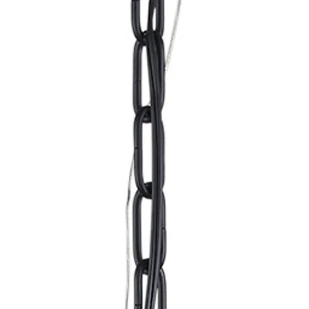 Black And White Single Metal Dimmable Ceiling Light With White Shades Homeroots Lighting