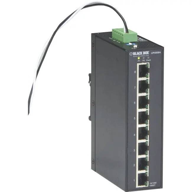Black Box Industrial Unmanaged Gigabit PoE+ Switch - 8-Port Black Box Corporation