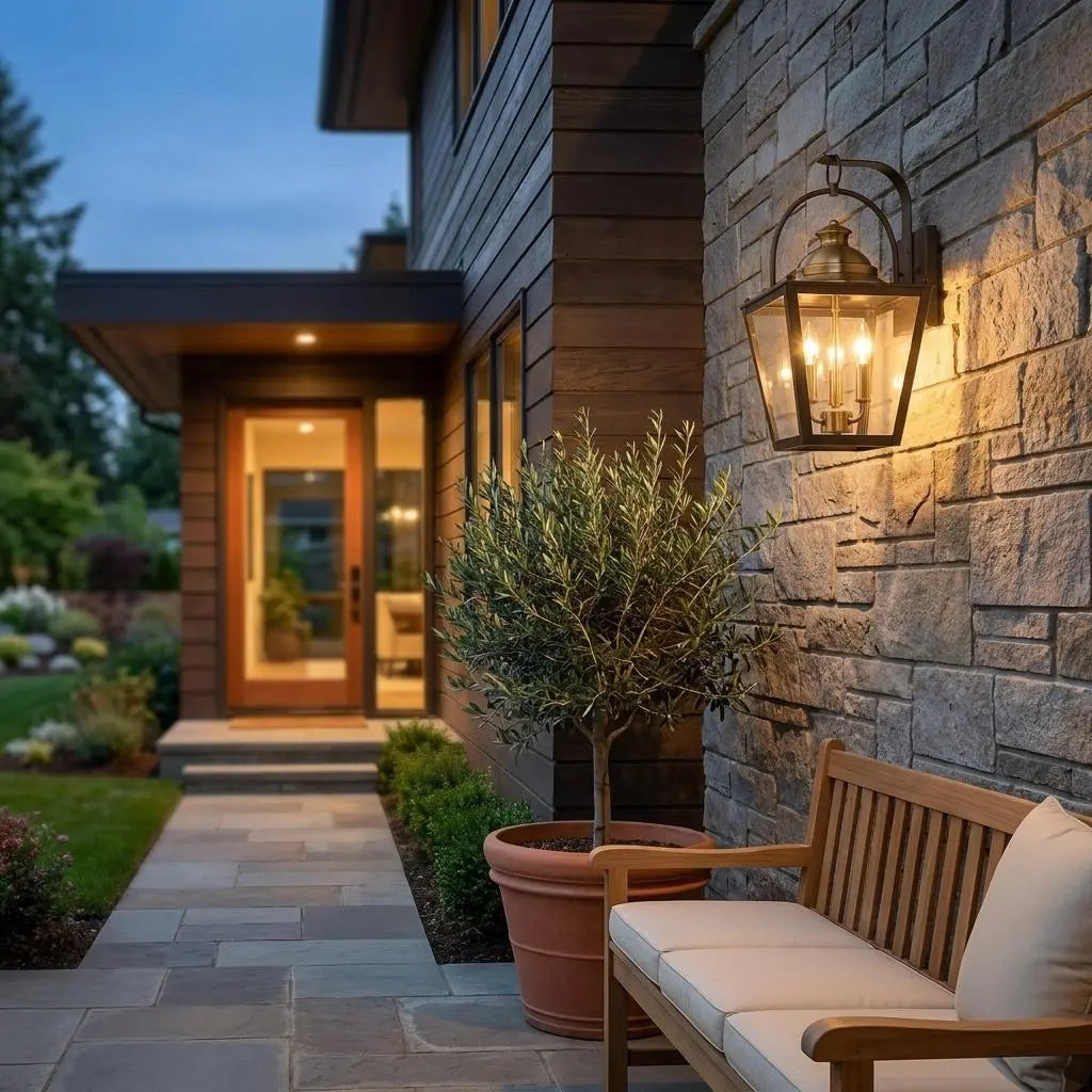 Black Clear And Brass Three Light Transparent Dimmable Outdoor Hanging Lights With Black Clear And Brass Shades Homeroots Outdoor