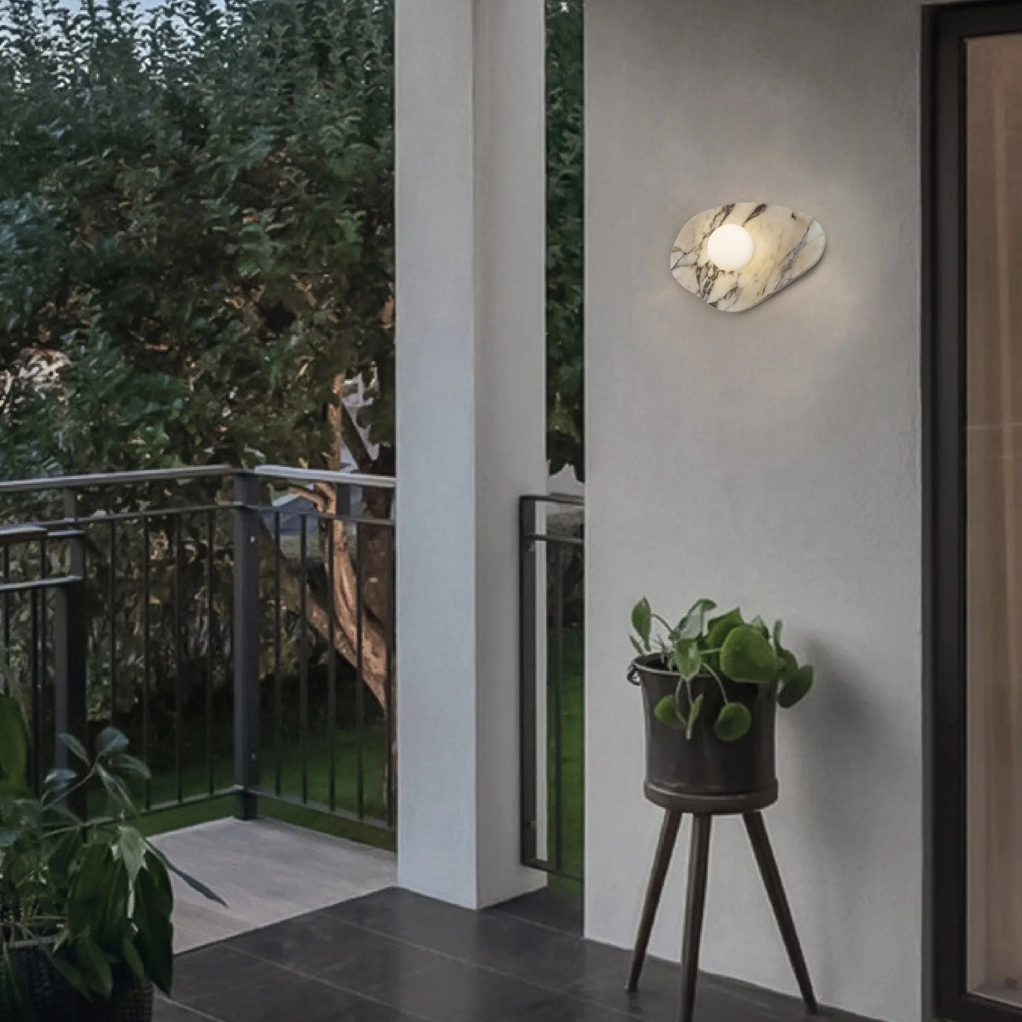 Black Colorful LED Dimmable Outdoor Hanging Light Homeroots Outdoor