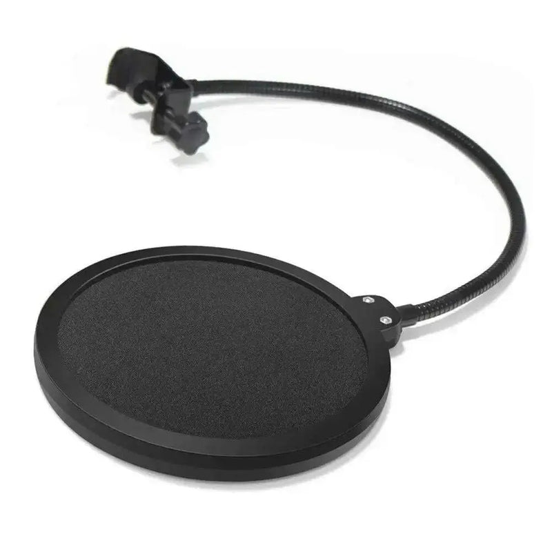 Black-Double-Layer-Studio-Microphone-Mic-Wind-Screen-Filter-For-Speaking-Recording-GreatEagleInc-334210046