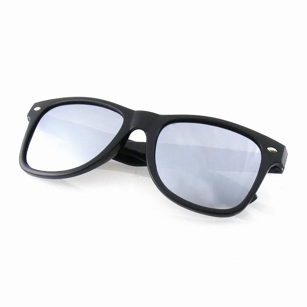 Black Flash Reflective Polarized Horned Rim Sunglasses Sunglass Memphis