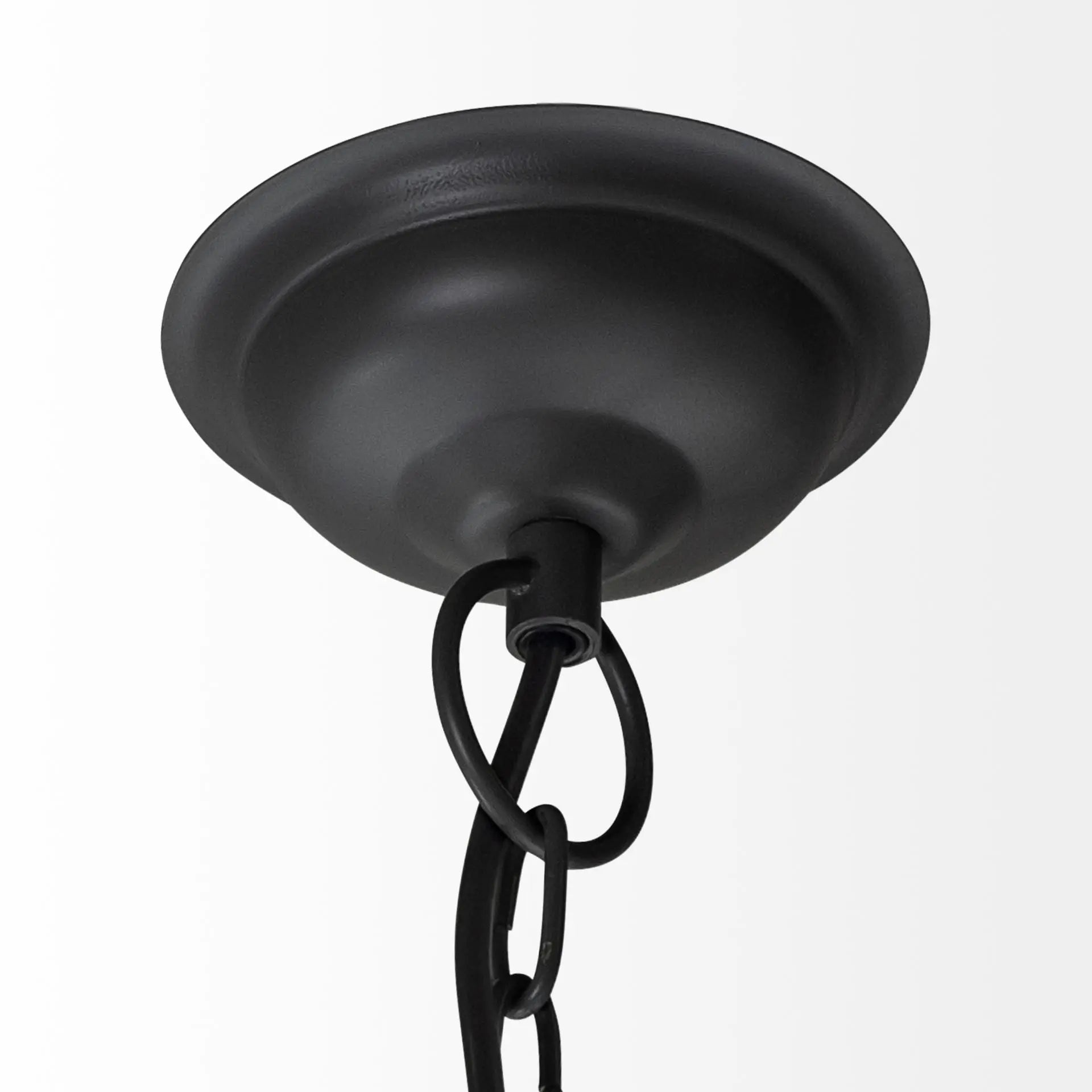 Black Four Light Metal Dimmable Chandelier With Black Shades Homeroots Lighting
