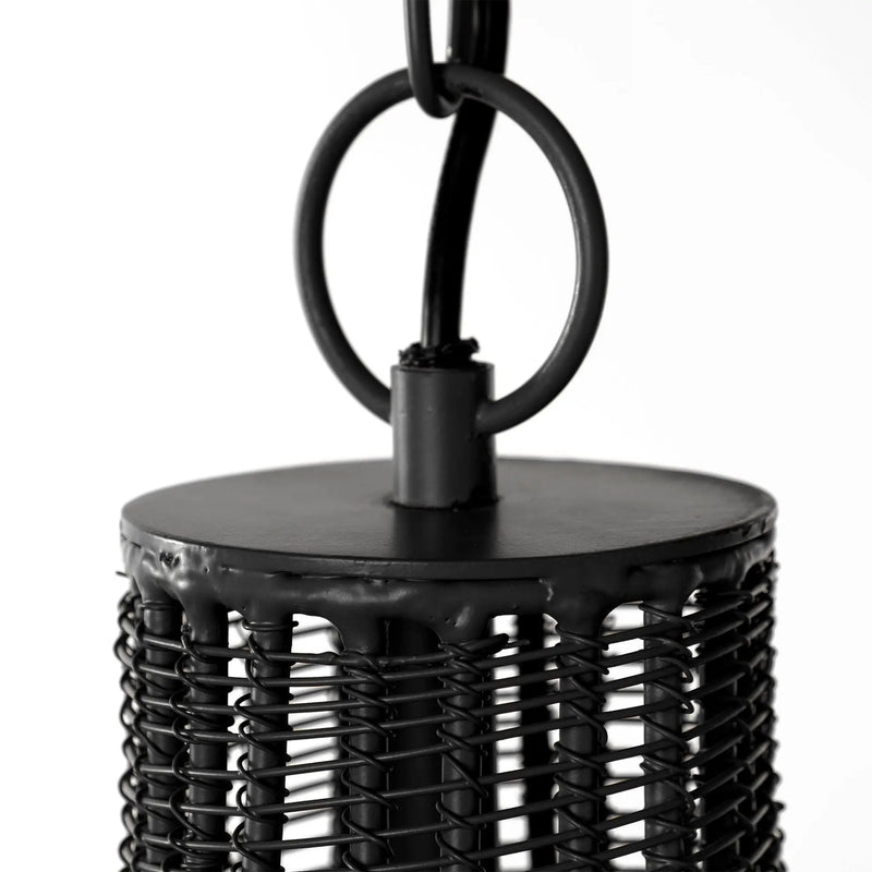 Black Four Light Metal Dimmable Chandelier With Black Shades Homeroots Lighting