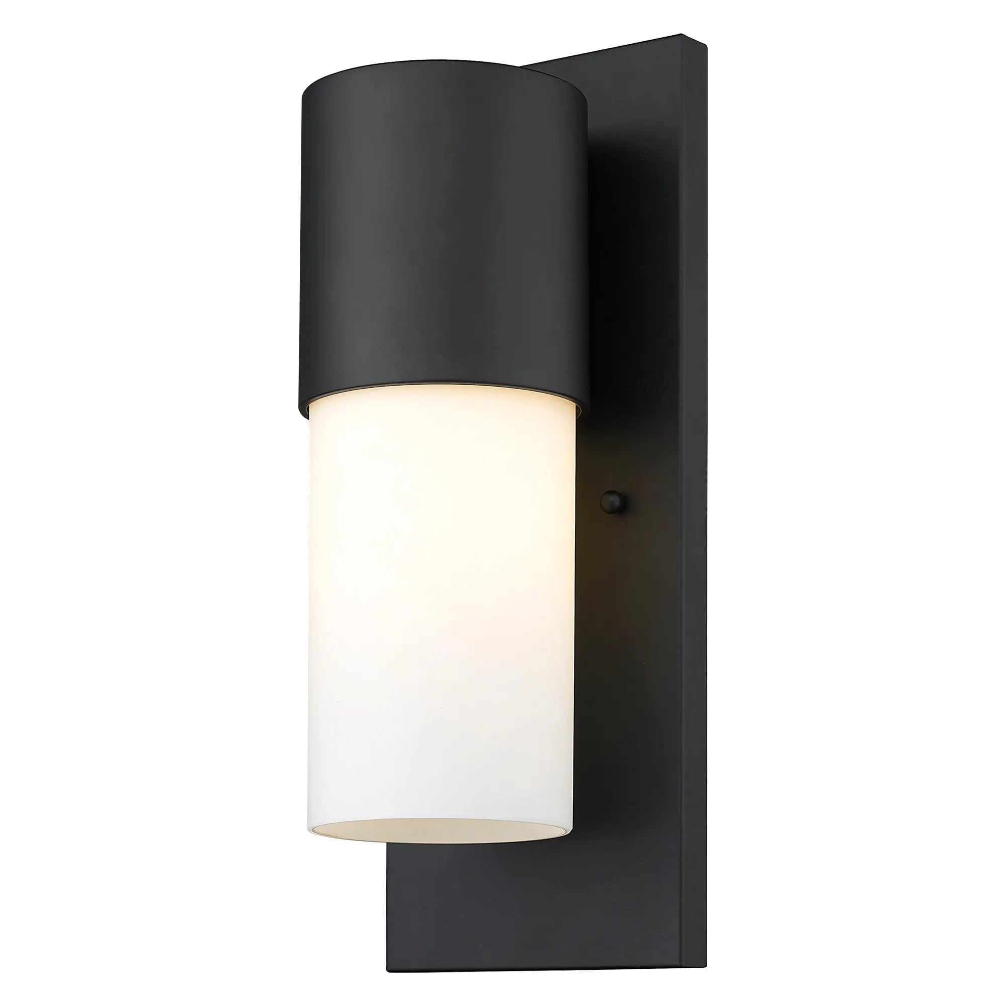 Black Frosted Dimmable Outdoor Hanging Light With Black And White Shades Homeroots Outdoor