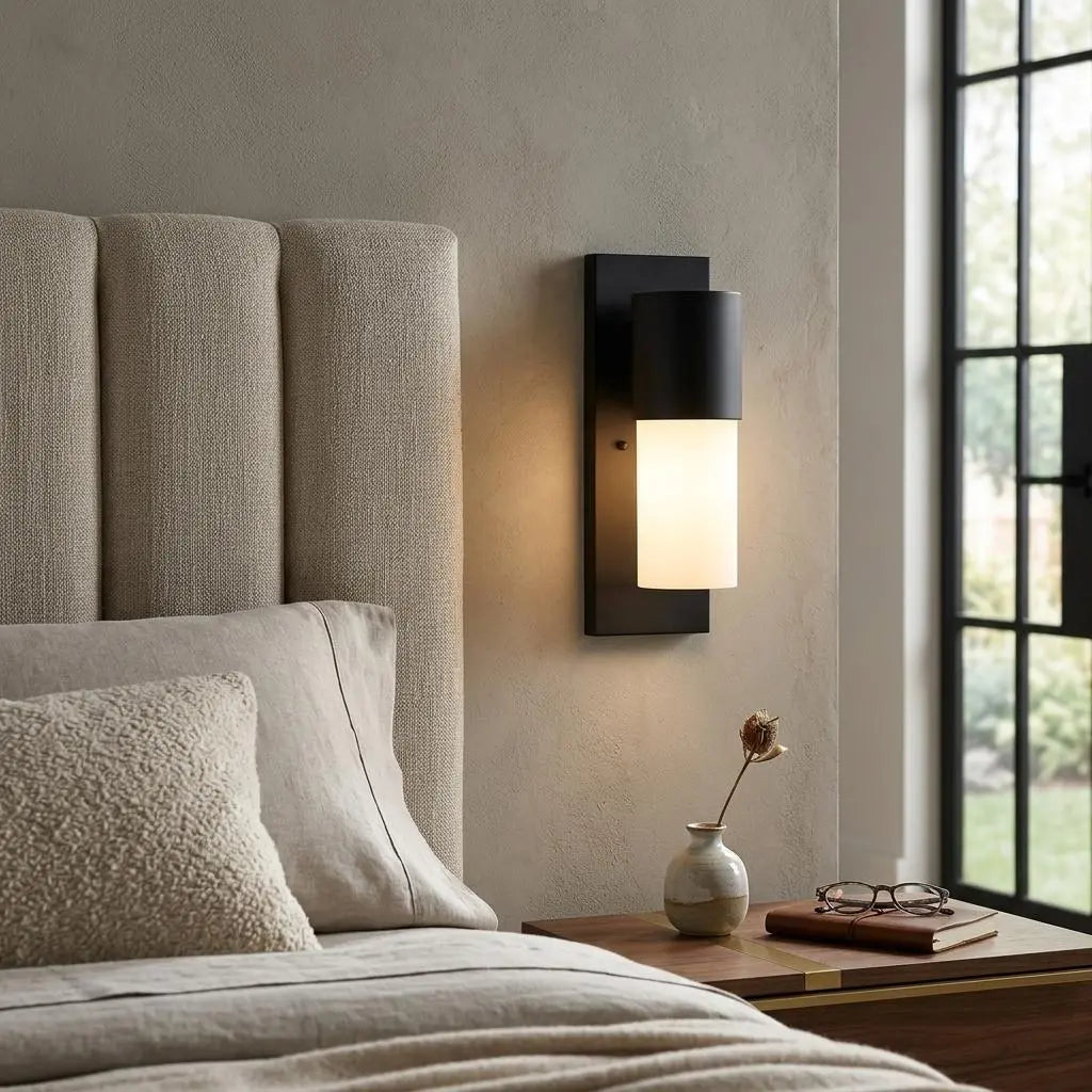 Black Frosted Dimmable Outdoor Hanging Light With Black And White Shades Homeroots Outdoor