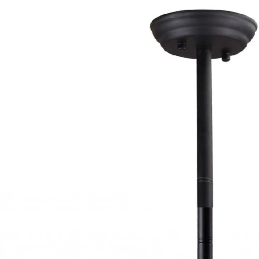 Black Kitchen Island Six Light Metal Ceiling Light Homeroots Lighting