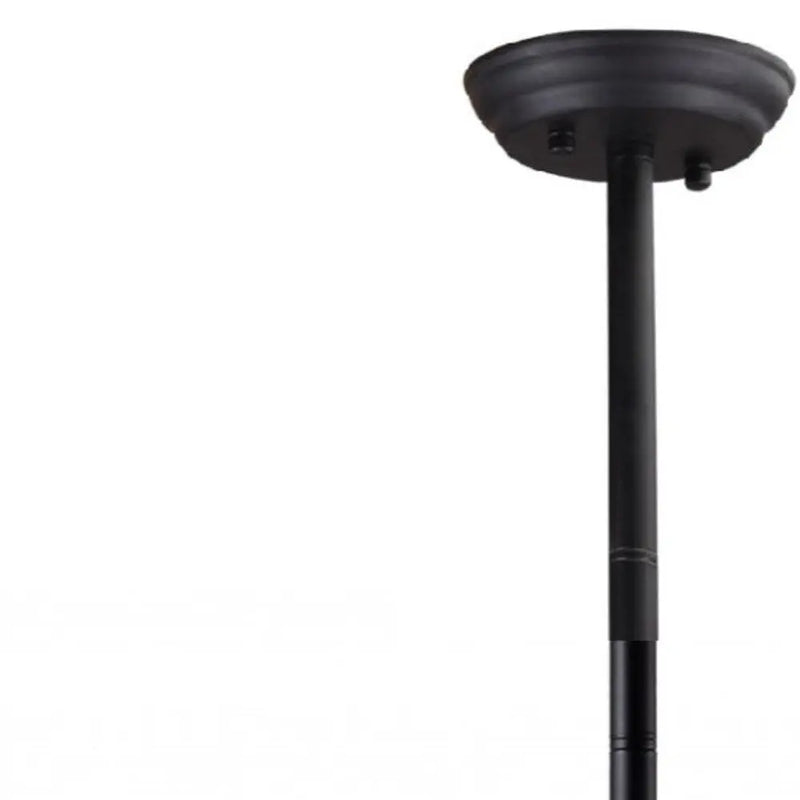 Black Kitchen Island Six Light Metal Ceiling Light Homeroots Lighting