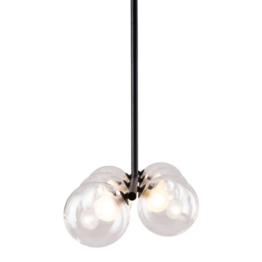 Black Kitchen Island Six Light Metal Ceiling Light Homeroots Lighting