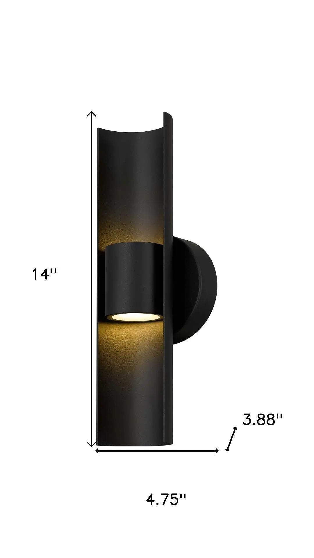 Black LED Dimmable Outdoor Hanging Light Homeroots Outdoor