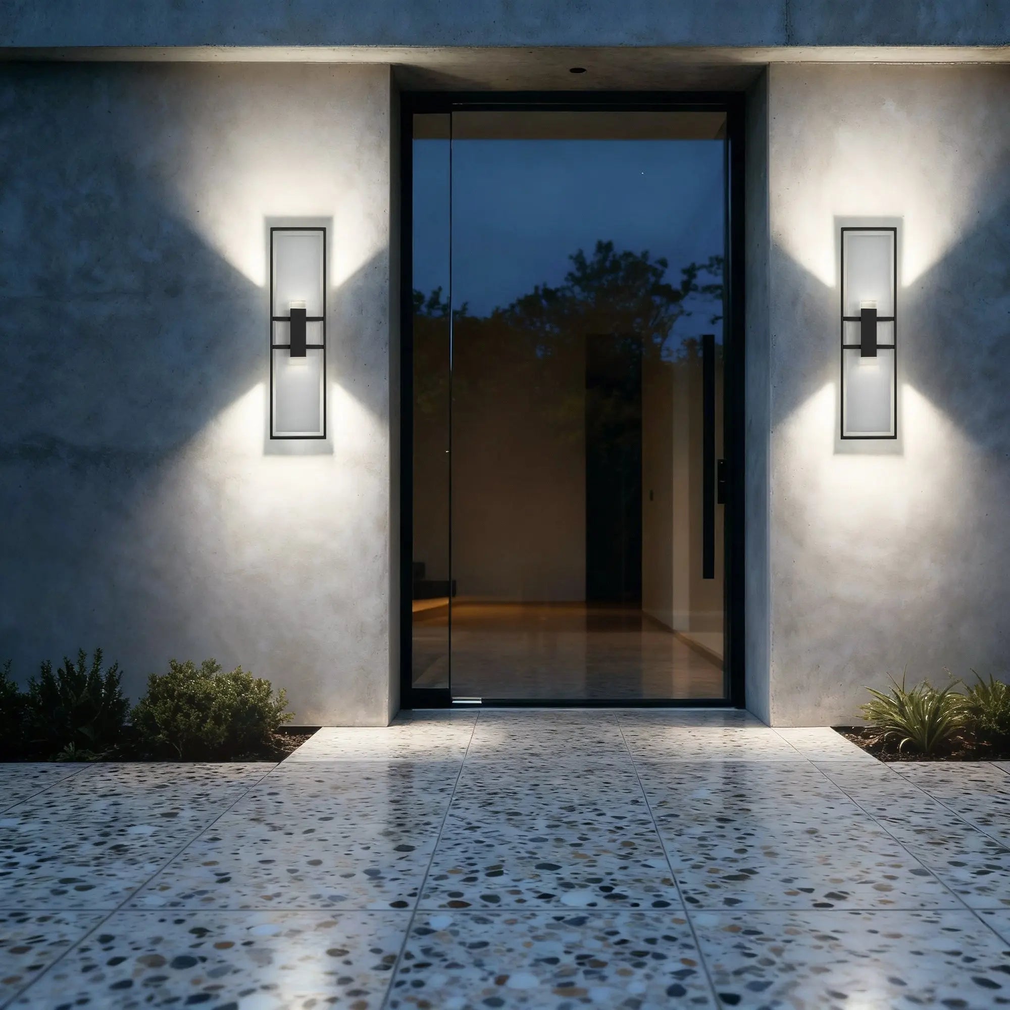 Black LED Dimmable Outdoor Hanging Light Homeroots Outdoor