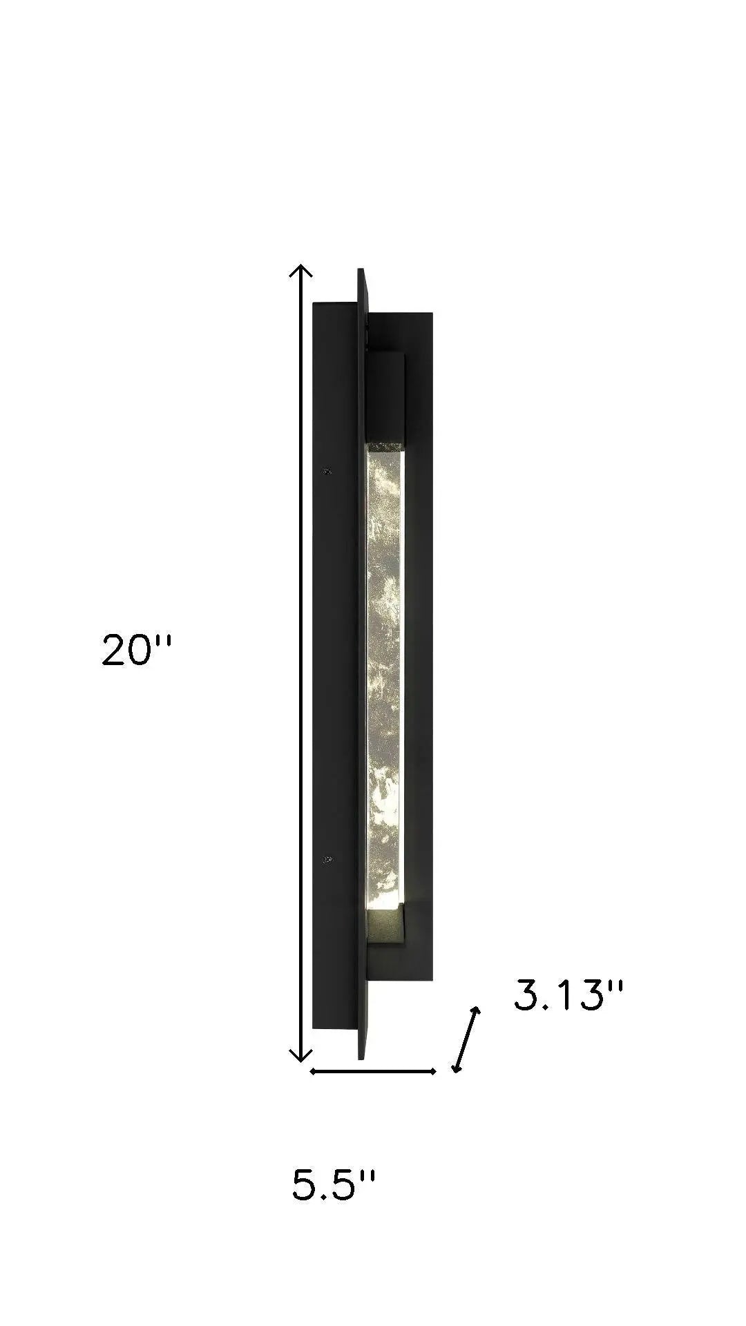 Black LED Dimmable Outdoor Hanging Light Homeroots Outdoor
