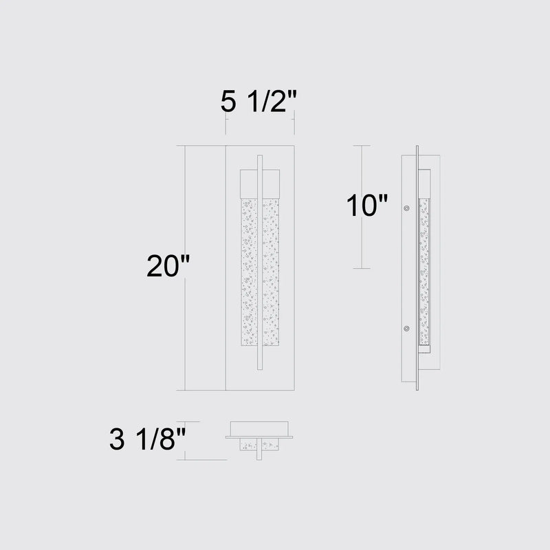 Black LED Dimmable Outdoor Hanging Light Homeroots Outdoor