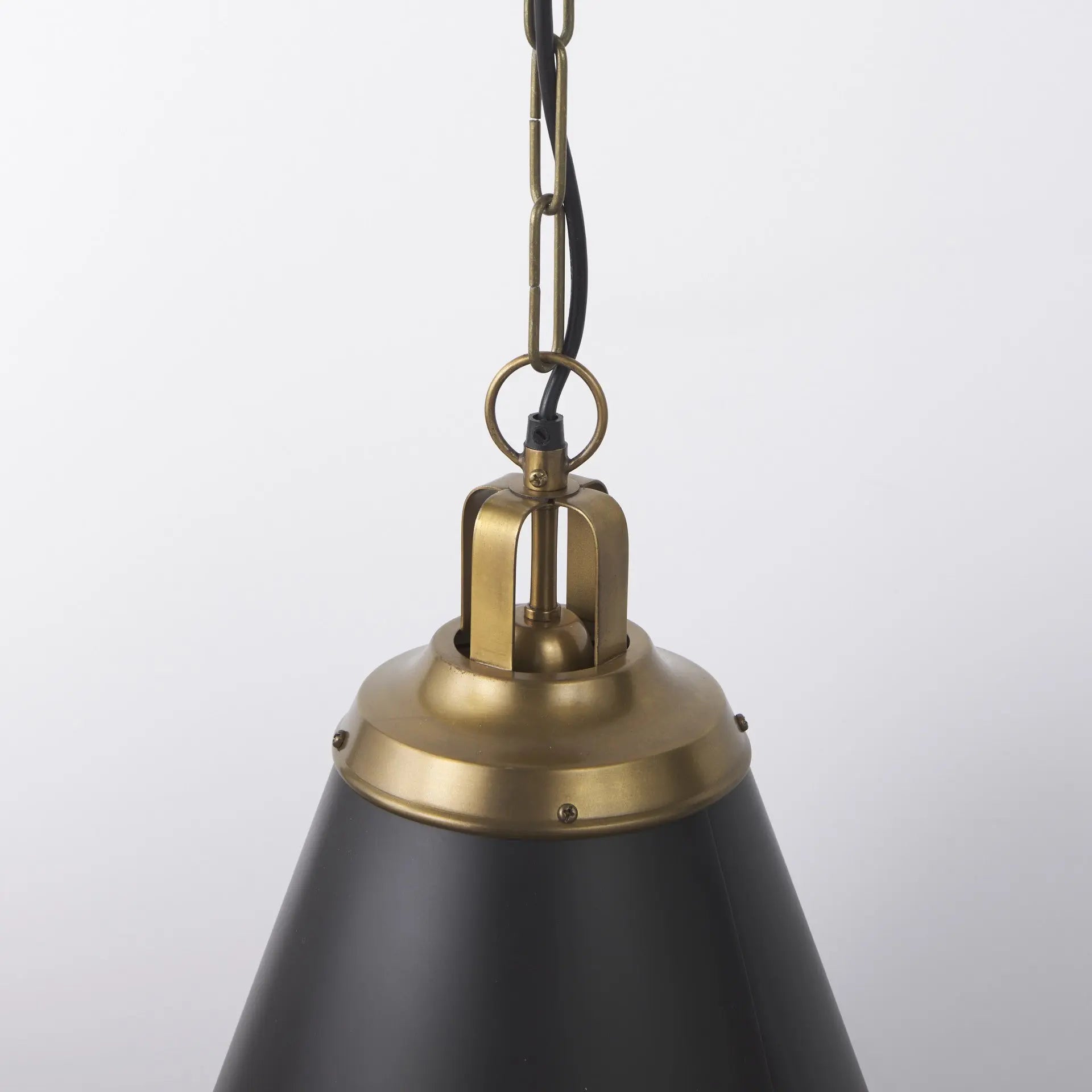 Black Metal Single Ceiling Light With Black Shades Homeroots Lighting