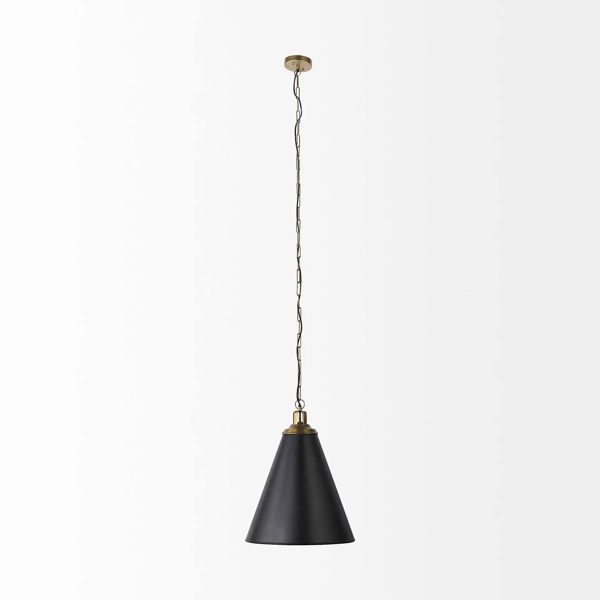 Black Metal Single Ceiling Light With Black Shades Homeroots Lighting