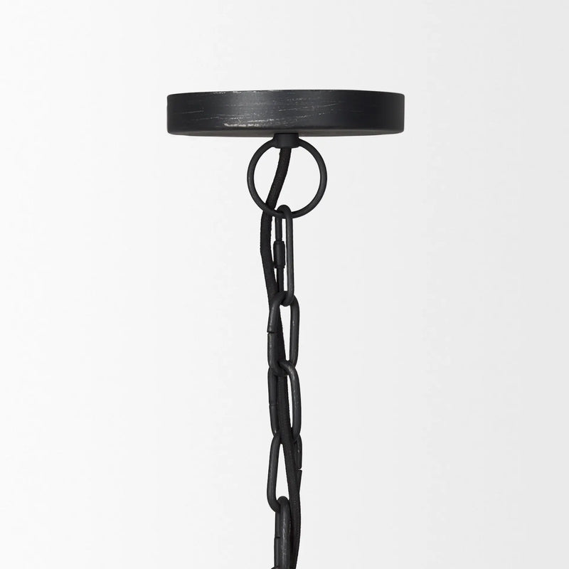 Black Metal Single Ceiling Light With Black Shades Homeroots Lighting