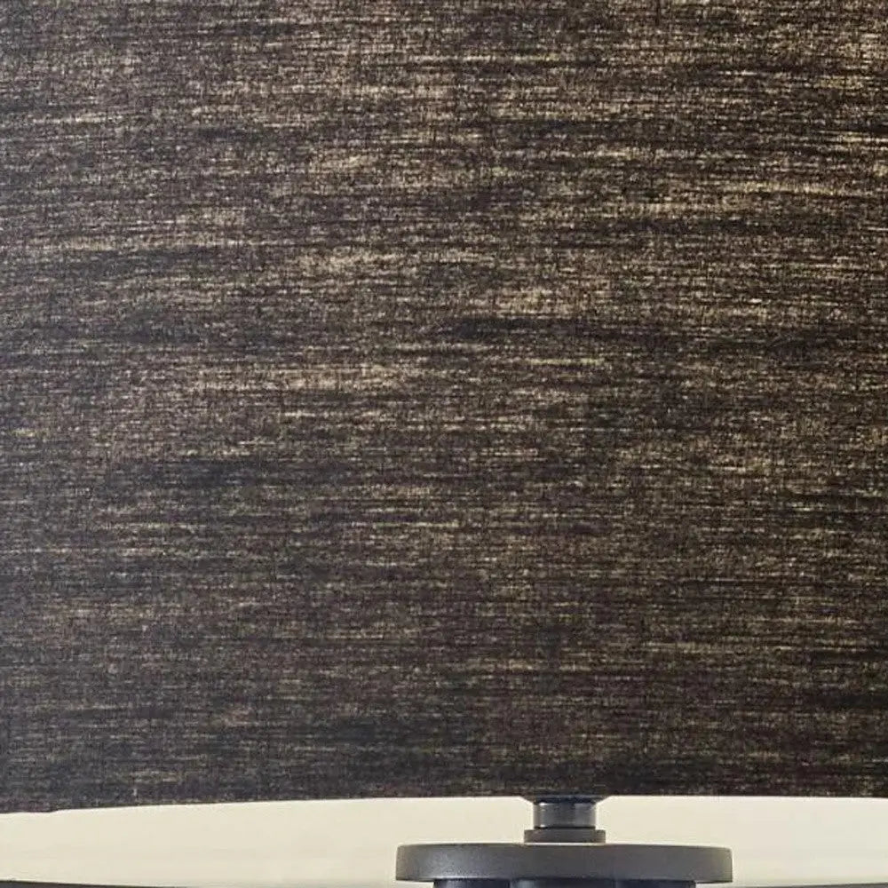 Black Metal Tripod Floor Lamp With Black Fabric Drum Shade Homeroots Lighting