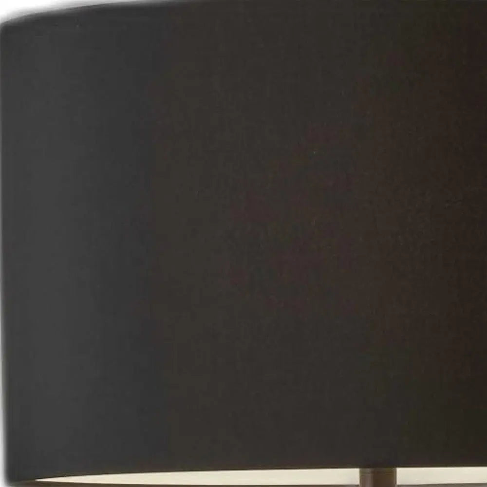 Black Metal Tripod Floor Lamp With Black Fabric Drum Shade Homeroots Lighting