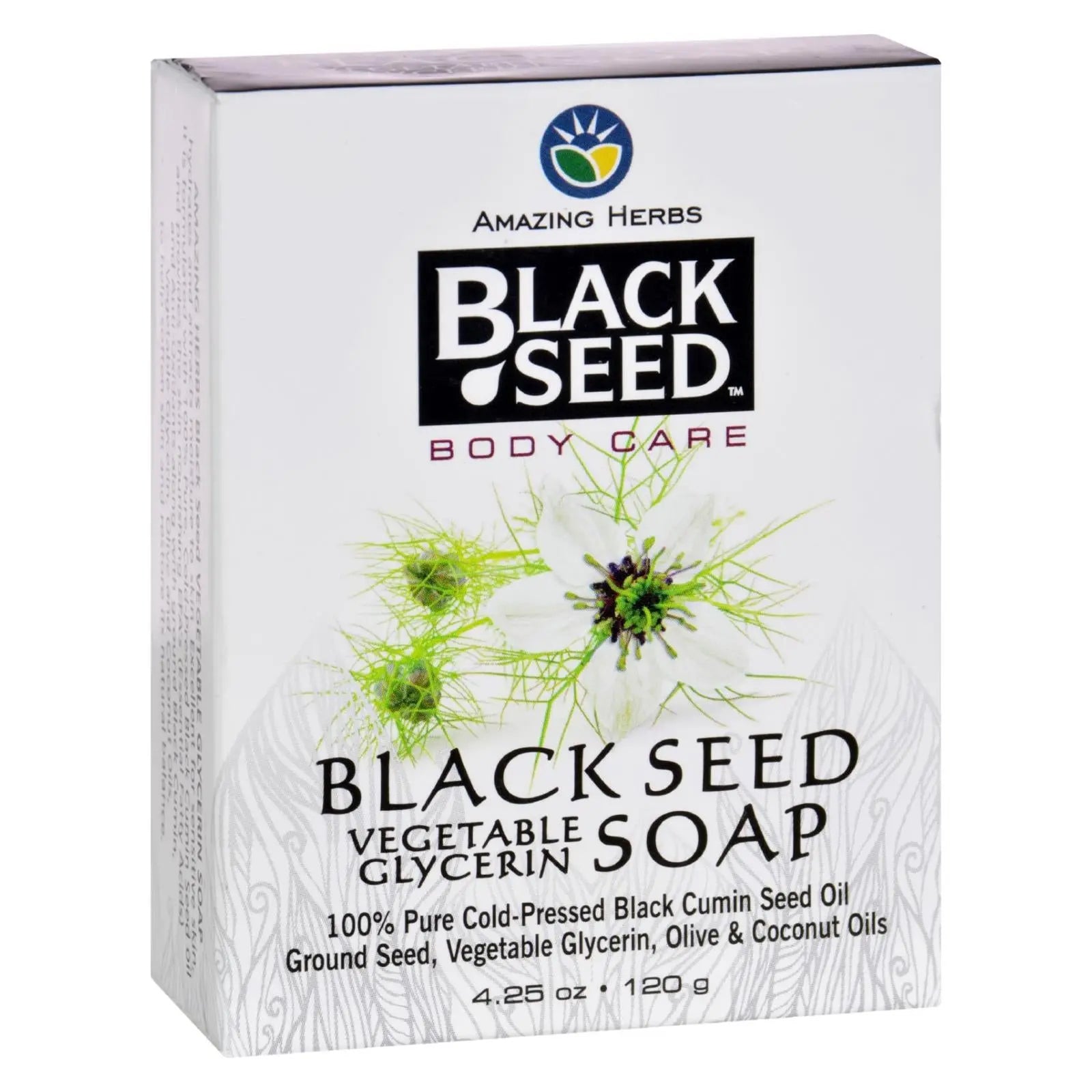 Black Seed Bar Soap - Vegetable Glycerin - 4.25 Oz Black Seed