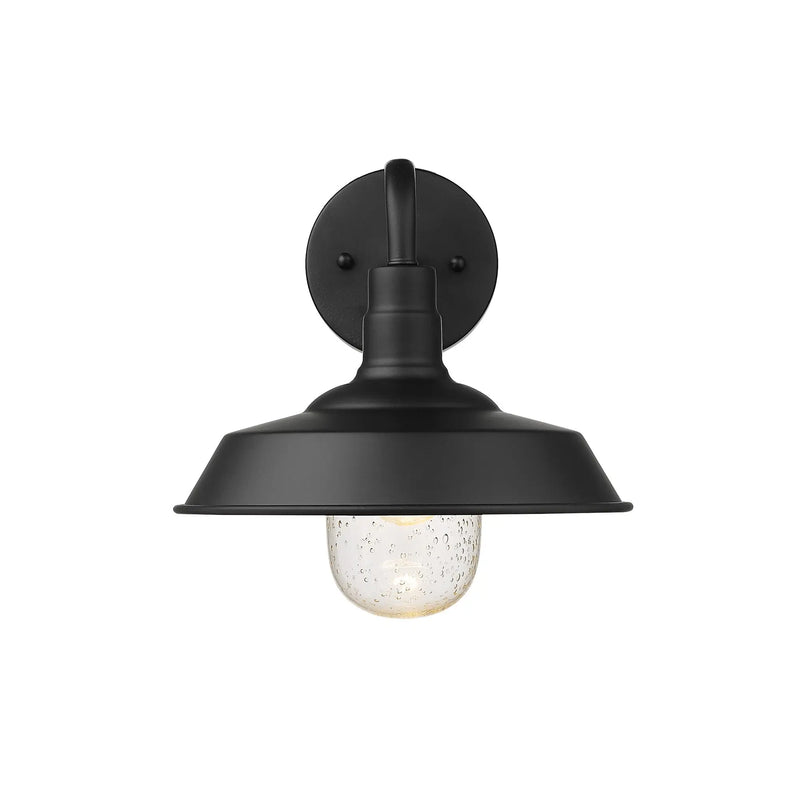 Black Seeded Dimmable Outdoor Hanging Light With Black Shades Homeroots Outdoor
