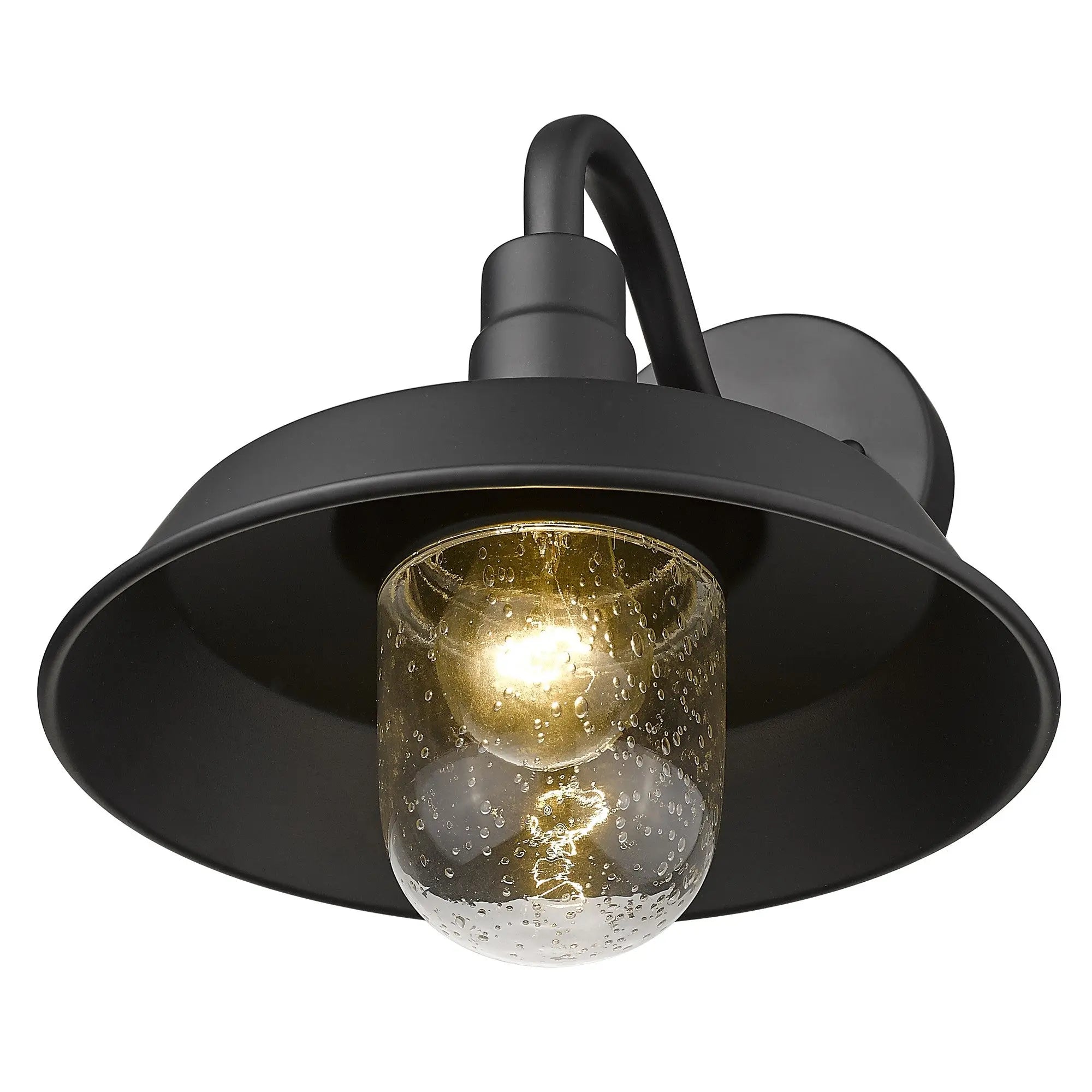 Black Seeded Dimmable Outdoor Hanging Light With Black Shades Homeroots Outdoor