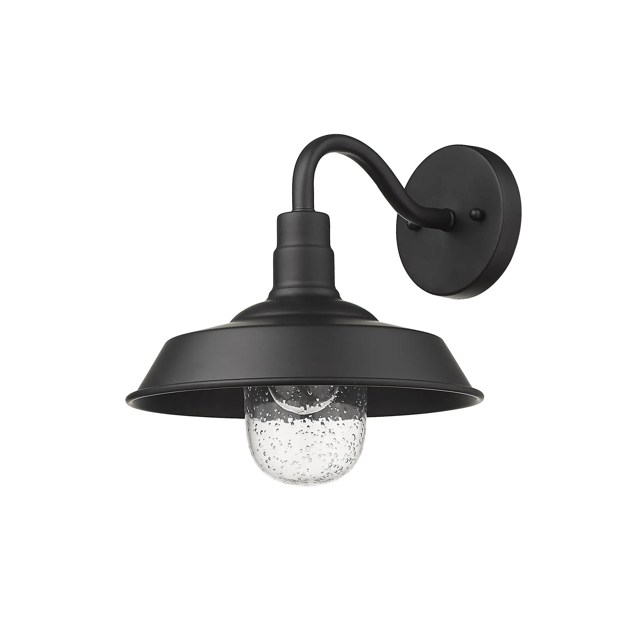 Black Seeded Dimmable Outdoor Hanging Light With Black Shades Homeroots Outdoor