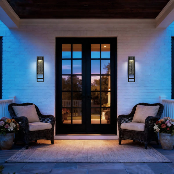 Black Seeded LED Dimmable Outdoor Hanging Light Homeroots Outdoor
