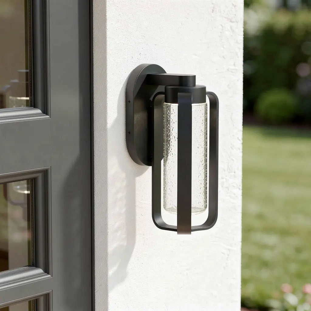 Black Seeded LED Dimmable Outdoor Hanging Light Homeroots Outdoor