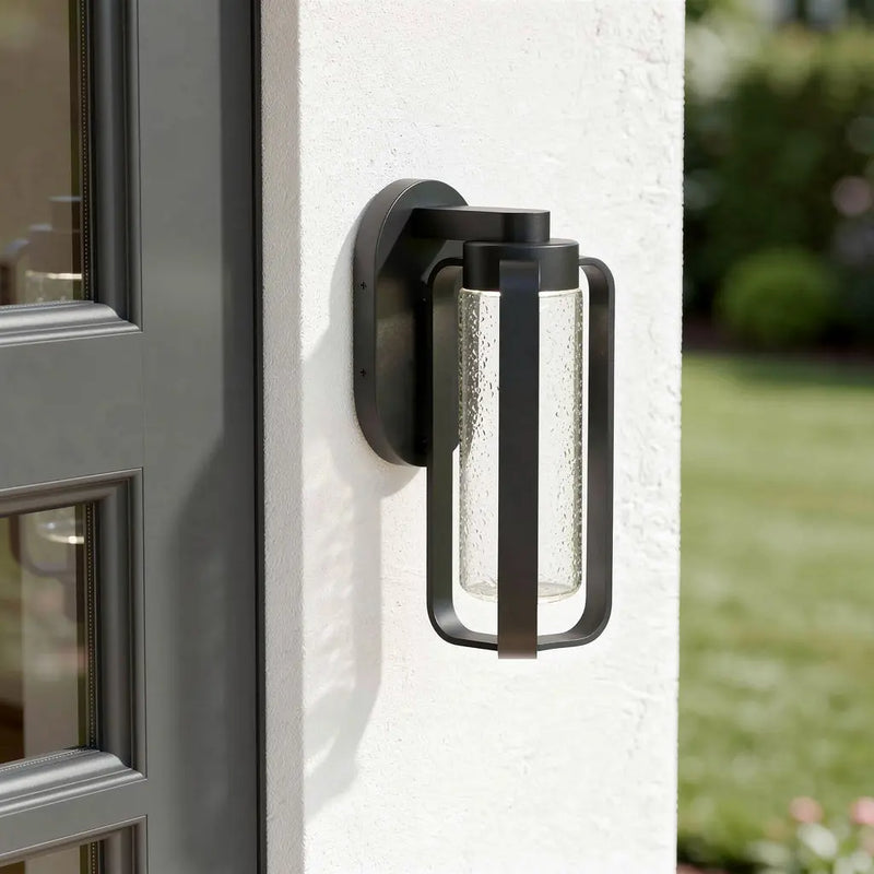 Black Seeded LED Dimmable Outdoor Hanging Light Homeroots Outdoor