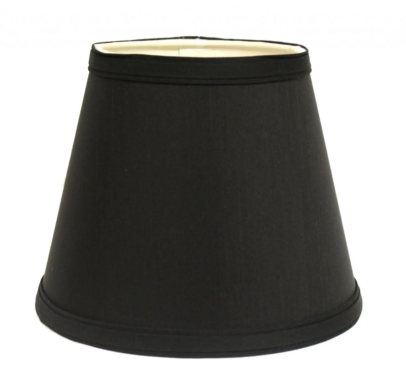 Black Shantung Silk Empire Lamp Shade Homeroots Lighting