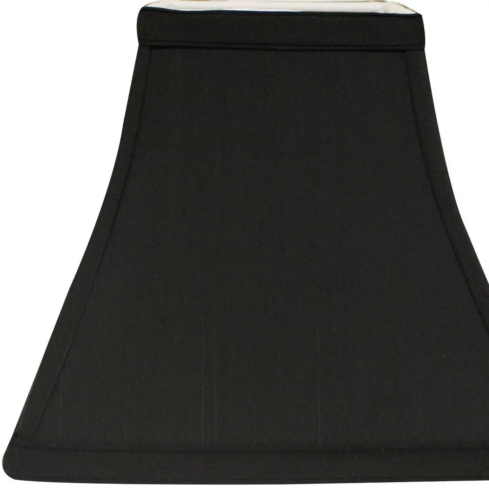Black Shantung Silk Square Lamp Shade Homeroots Lighting