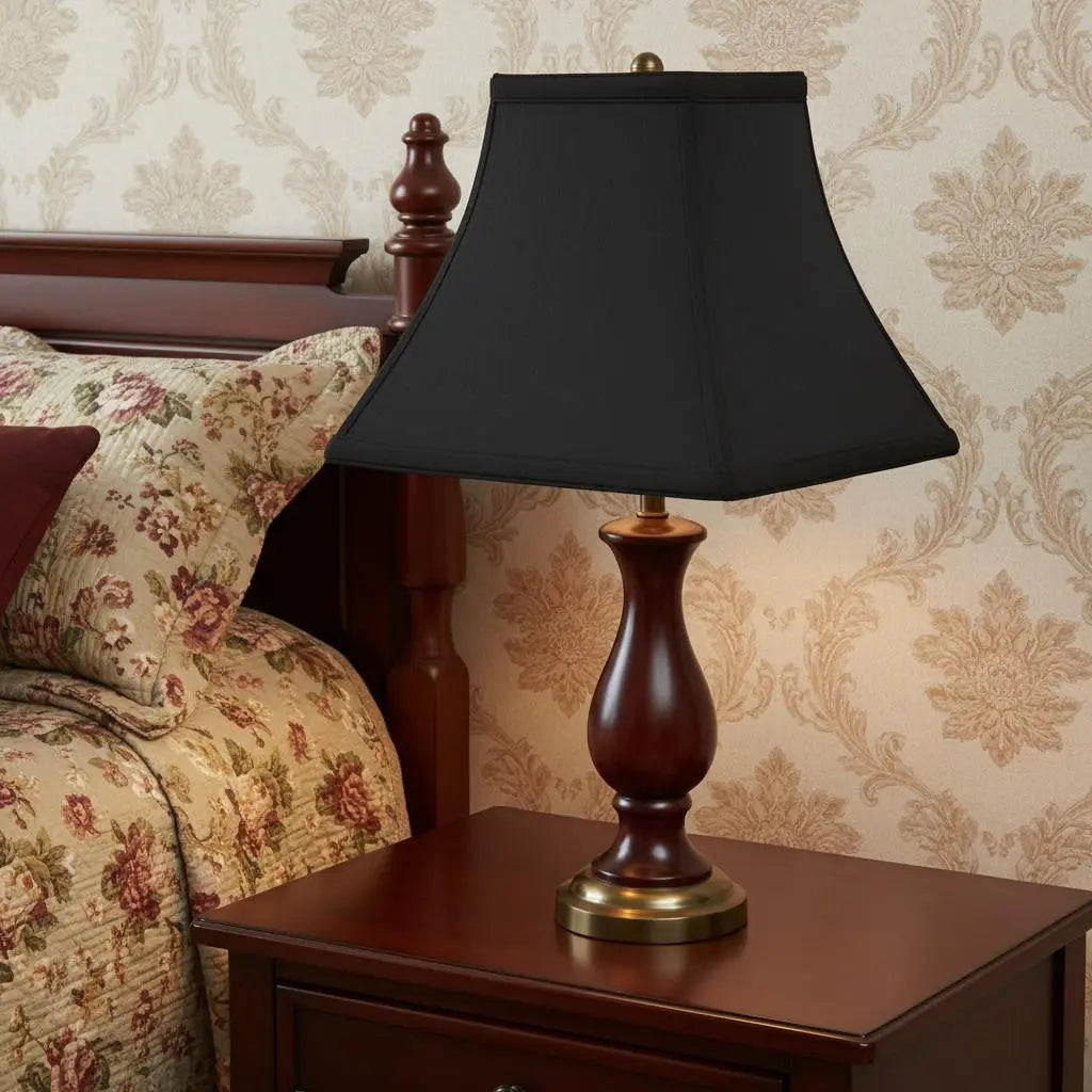Black Shantung Silk Square Lamp Shade Homeroots Lighting