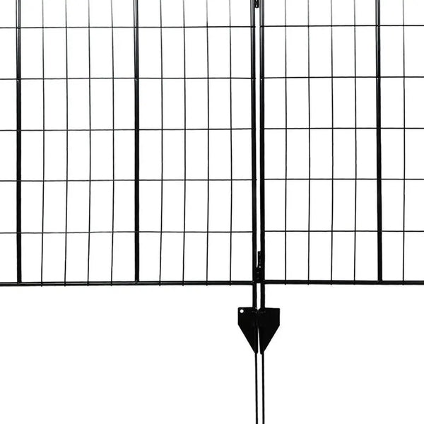 Black Steel Garden Stake Homeroots Outdoor