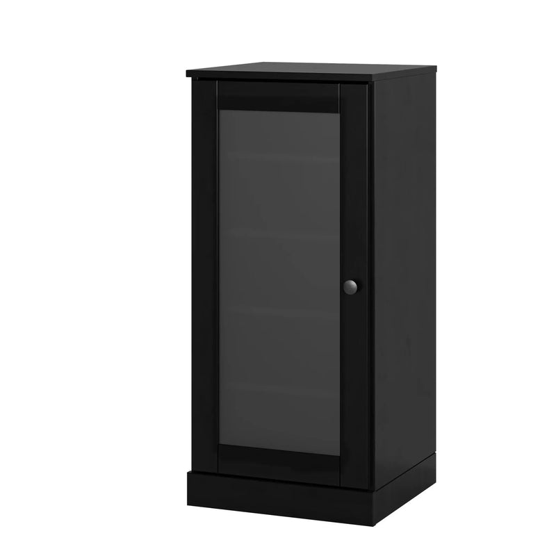Black Ten Pair Solid WoodShoe Storage Cabinet Homeroots Organization