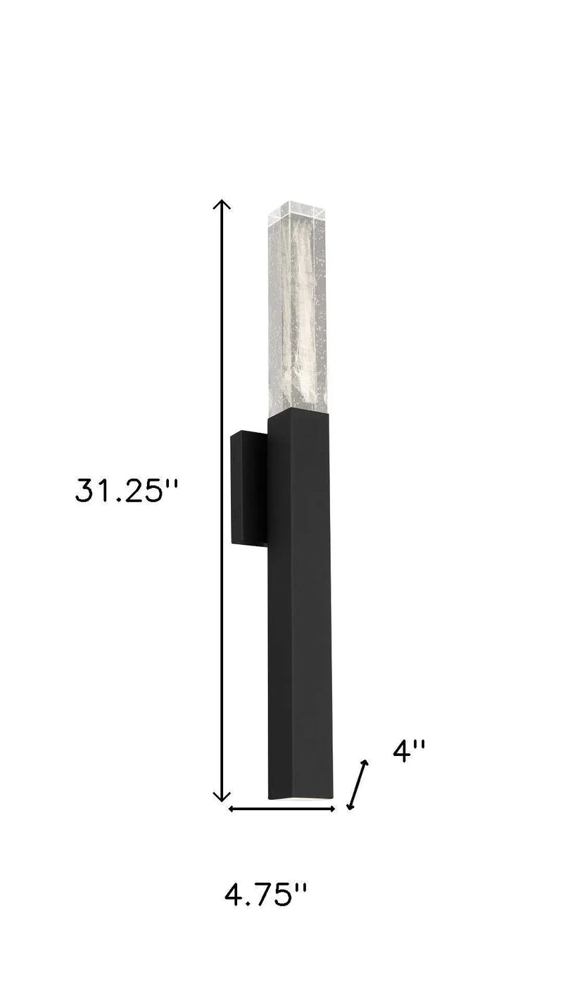 Black Transparent LED Dimmable Outdoor Hanging Light Homeroots Outdoor