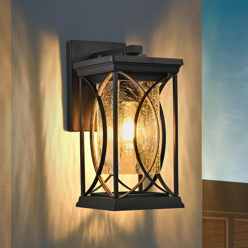 Black Transparent LED Outdoor Hanging Light Homeroots Outdoor