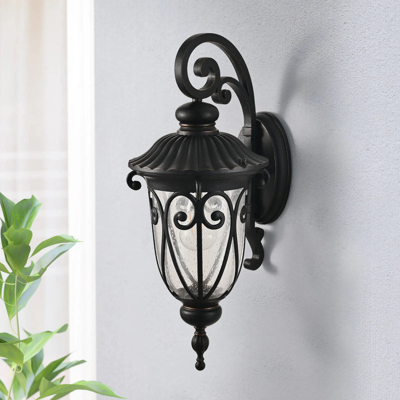 Black Transparent Outdoor Hanging Light With Clear Shades Homeroots Outdoor