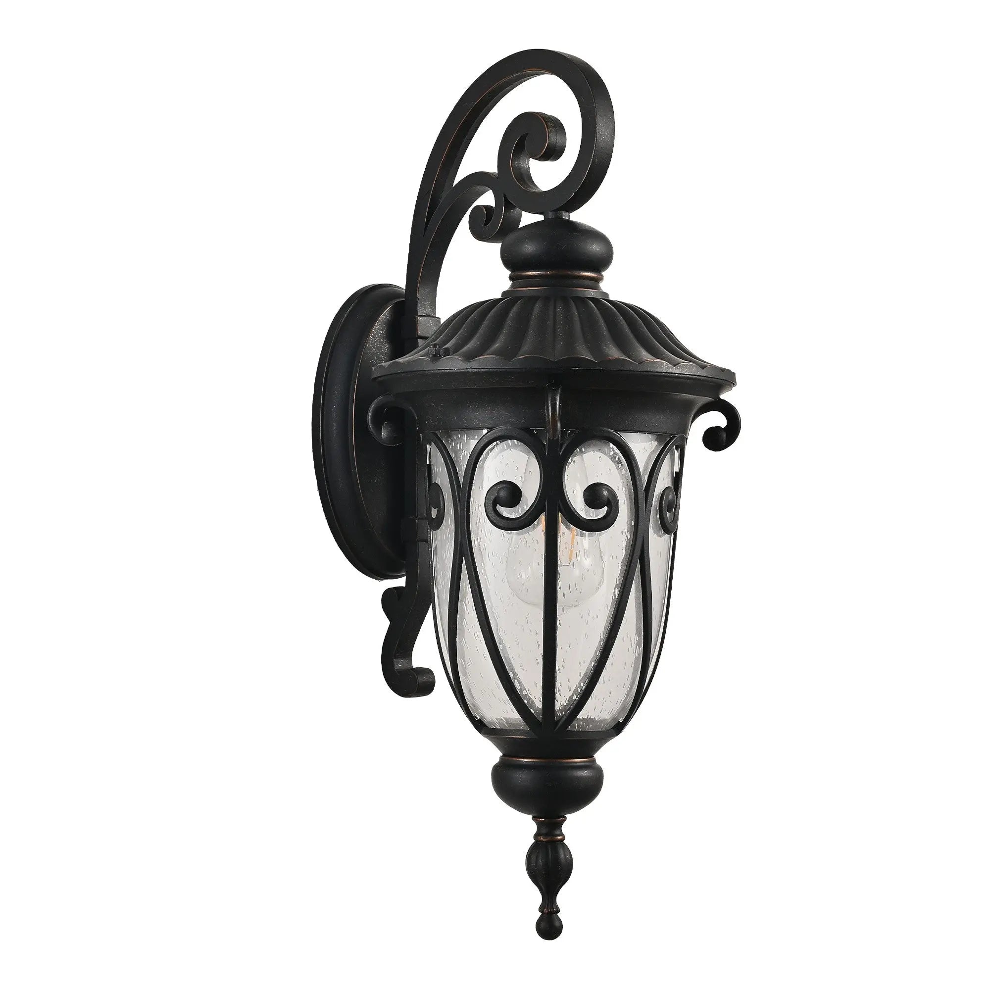 Black Transparent Outdoor Hanging Light With Clear Shades Homeroots Outdoor