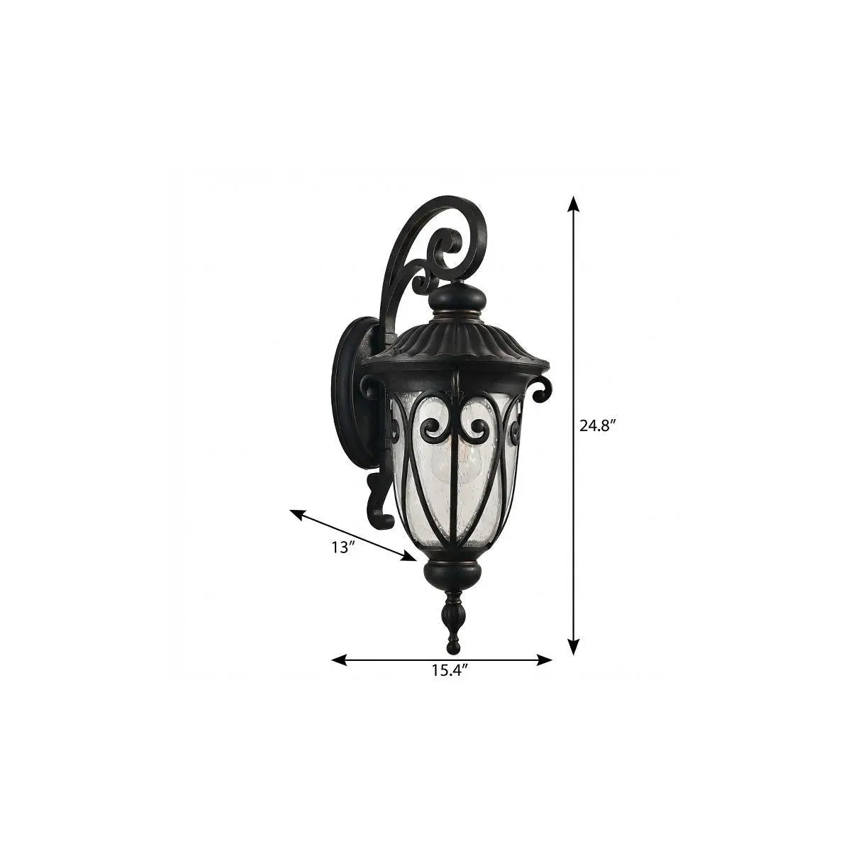 Black Transparent Outdoor Hanging Light With Clear Shades Homeroots Outdoor