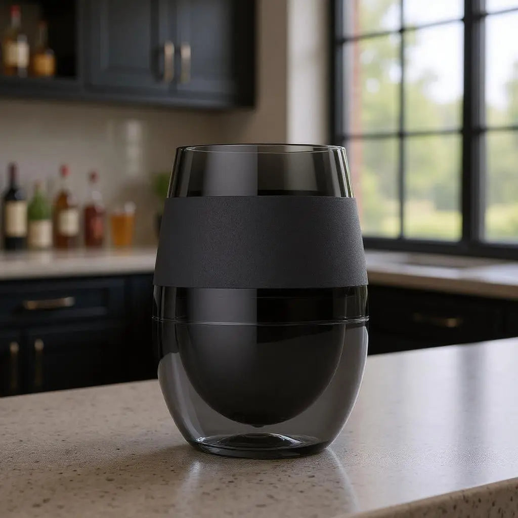 Black Tritan Plastic Convex Curve Shape Stemless All Purpose Wine Glass Homeroots Kitchen & Dining