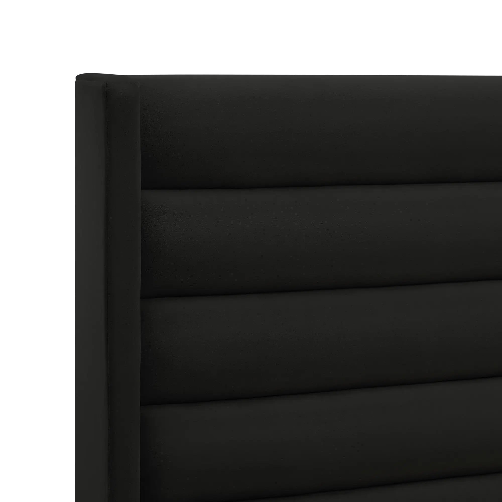 Black Velvet Upholstered Queen Bed Frame Homeroots Bed & Bath