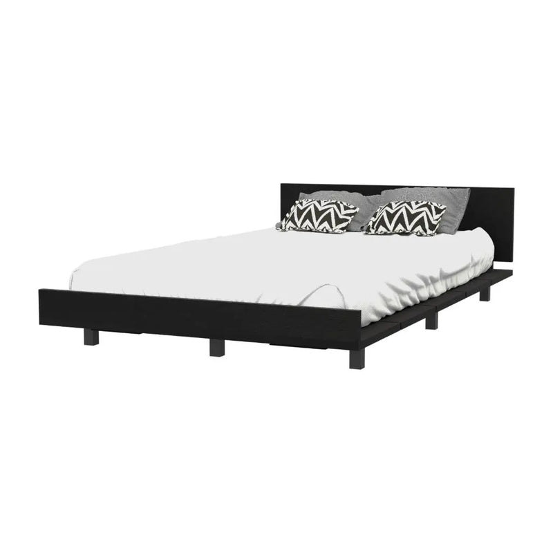 Black Wood Twin Bed Frame Homeroots Bed & Bath