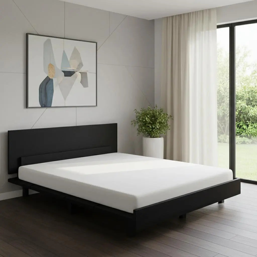 Black Wood Twin Bed Frame Homeroots Bed & Bath
