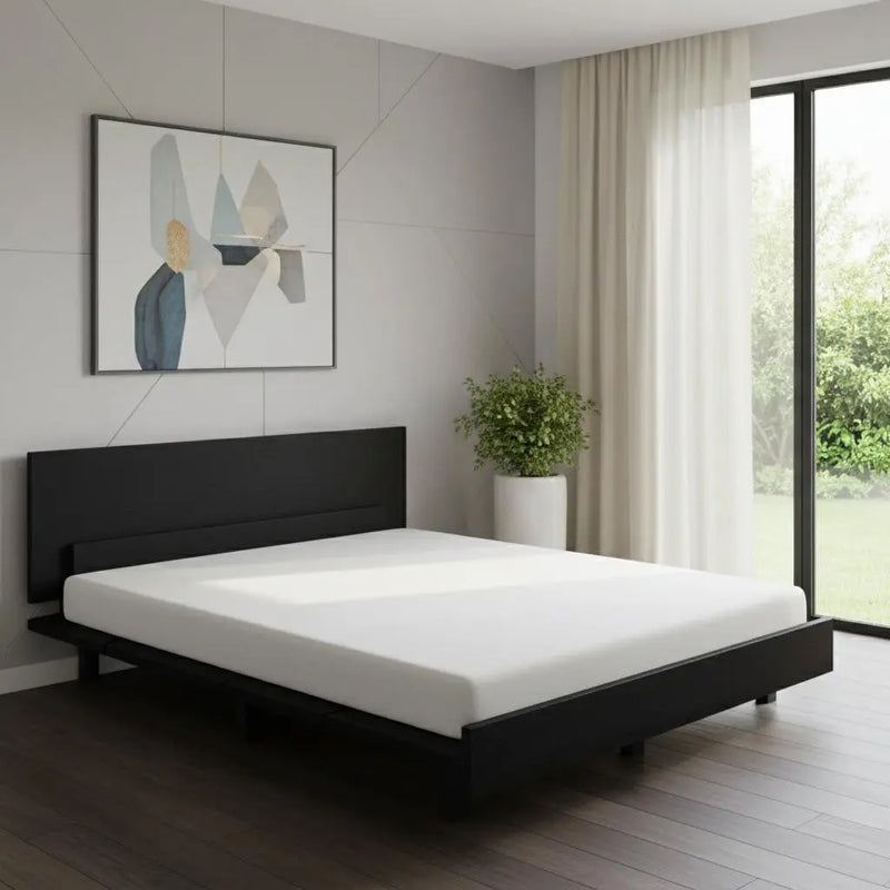 Black Wood Twin Bed Frame Homeroots Bed & Bath