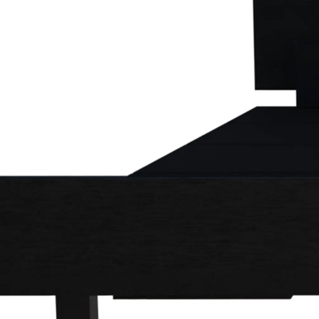 Black Wood Twin Bed Frame Homeroots Bed & Bath