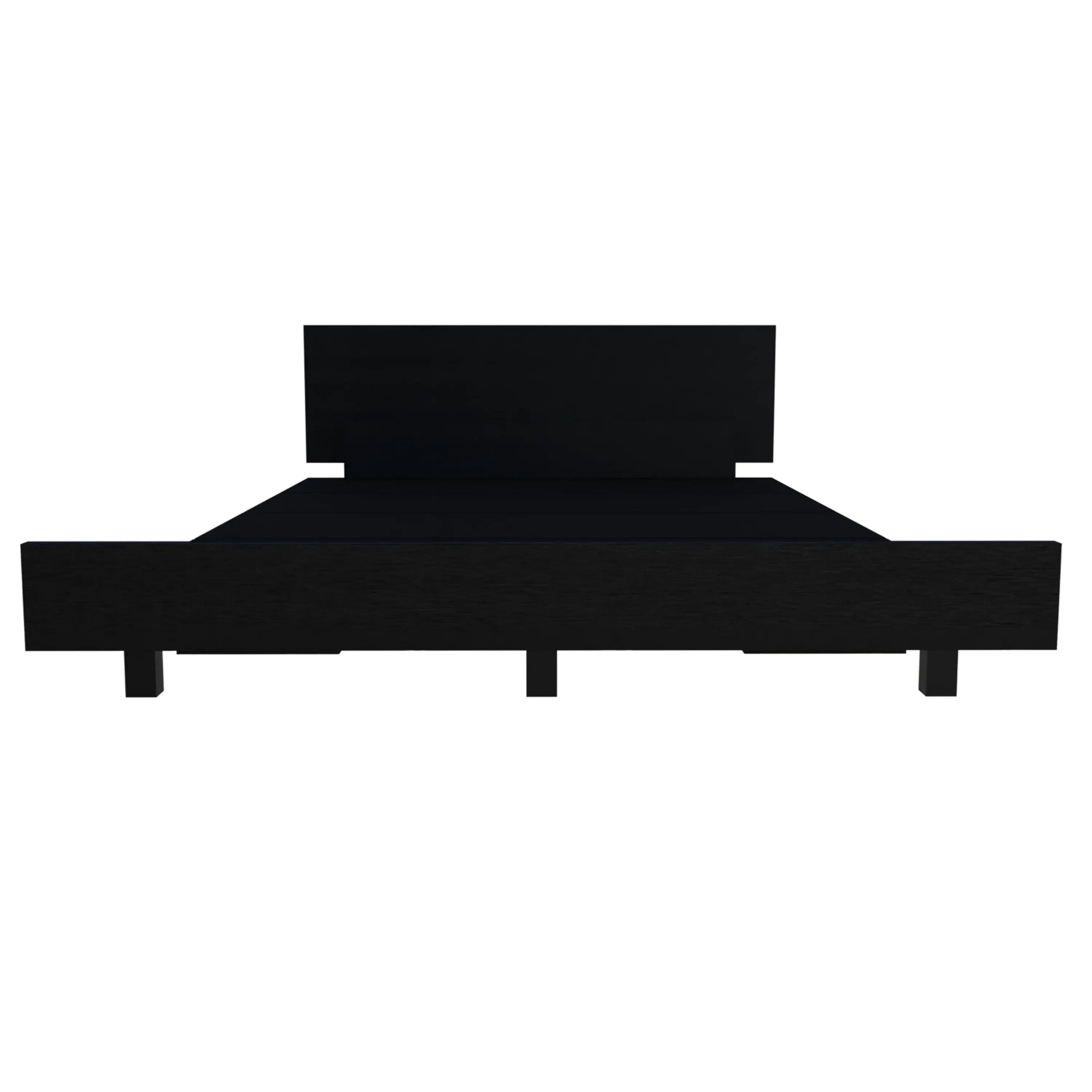 Black Wood Twin Bed Frame Homeroots Bed & Bath