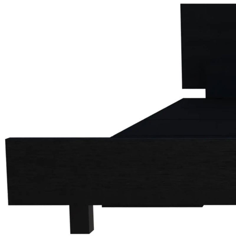 Black Wood Twin Bed Frame Homeroots Bed & Bath