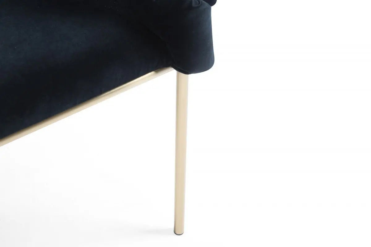 Black and Brass Upholstered Fabric Dining Arm Chair Homeroots Kitchen & Dining