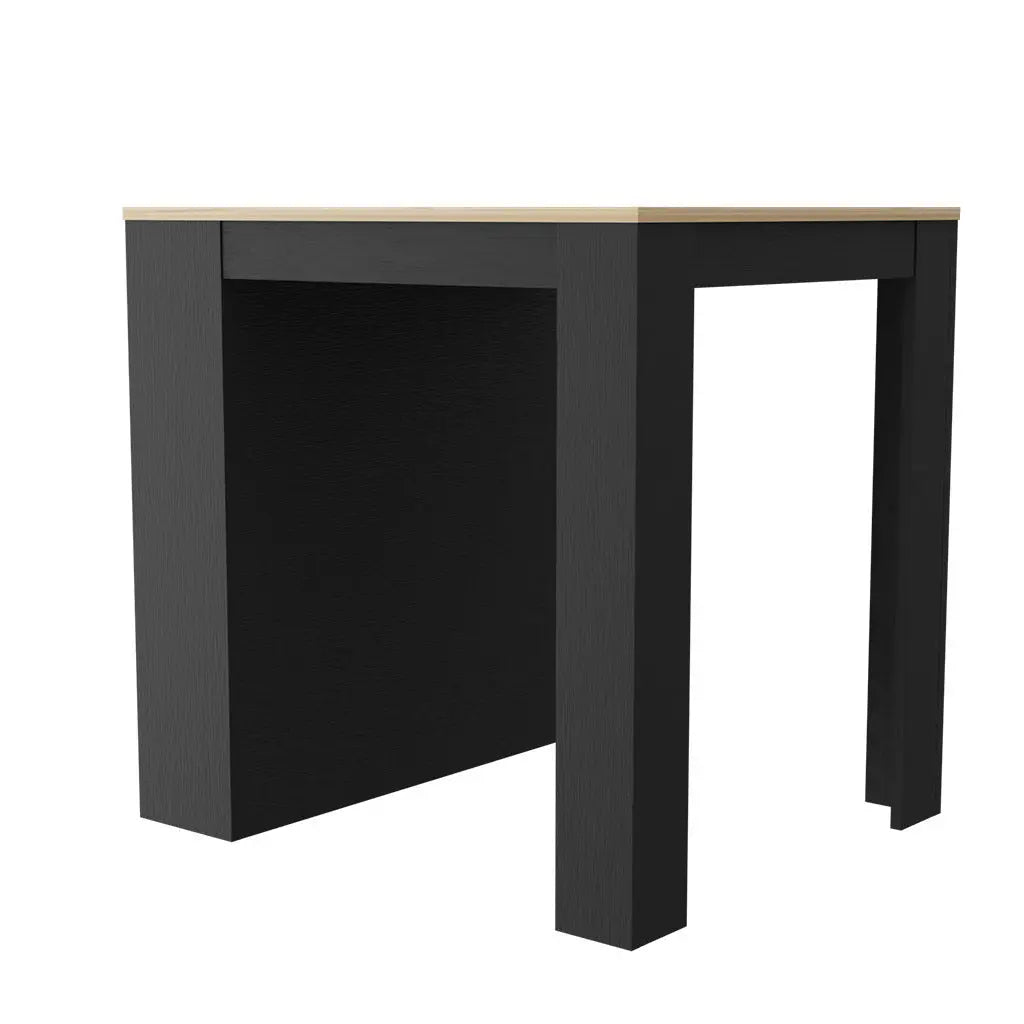 Black and Brown 36" Kitchen Island With Storage Homeroots Kitchen & Dining